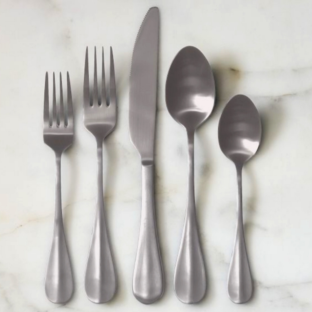 ❤️BUY 2 GET 1 FREE  Cove Silver Flatware Set Sleek Dining Elegance,Color:Vintage